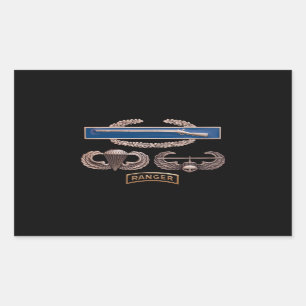 CIB Airborne Air Assault Ranger Rechthoekige Sticker