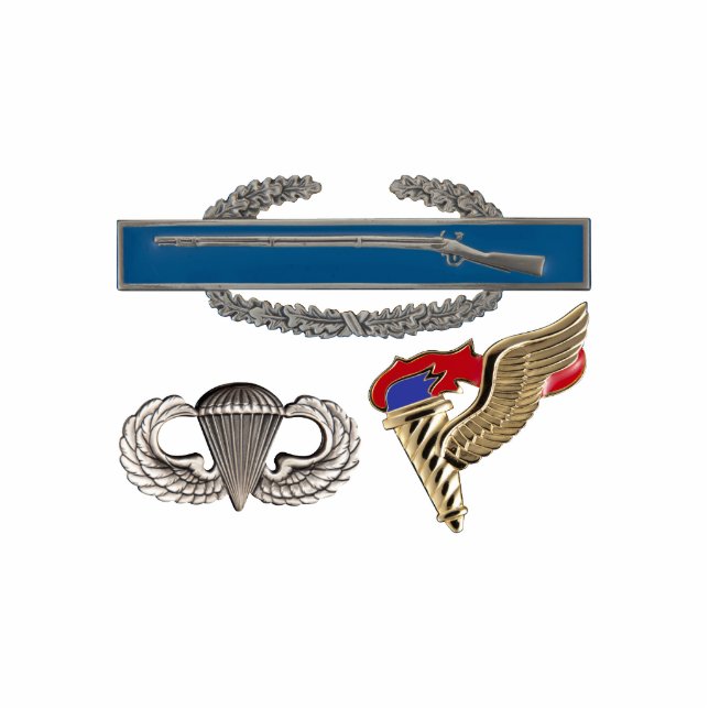 CIB Airborne Pathfinder Staand Fotobeeldje (Voorkant)