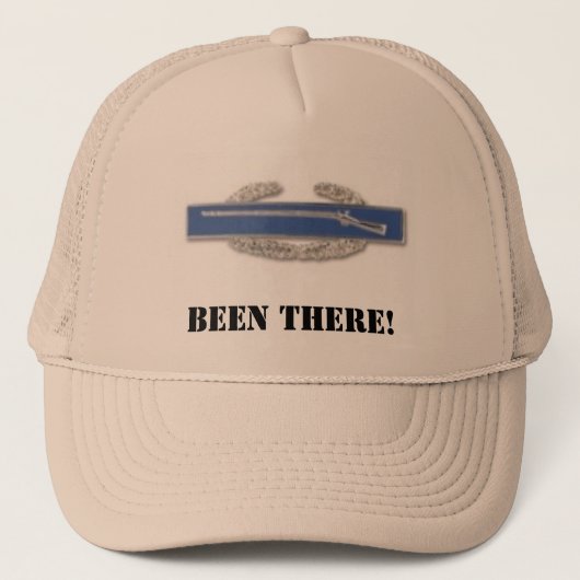 CIB-badge, BEN HIER! Trucker Pet (Voorkant)