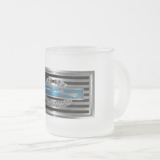 CIB Combat - Combat Infantryman Badge Matglas Koffiemok (Voorkant rechts)