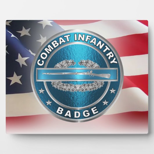 CIB Combat Infantryman Badge Fotoplaat (Voorkant)