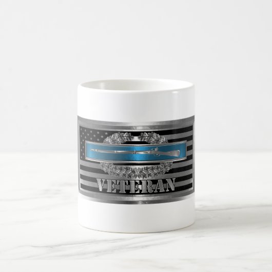 CIB Combat Veteran Combat Infantryman Badge Magische Mok (Center)