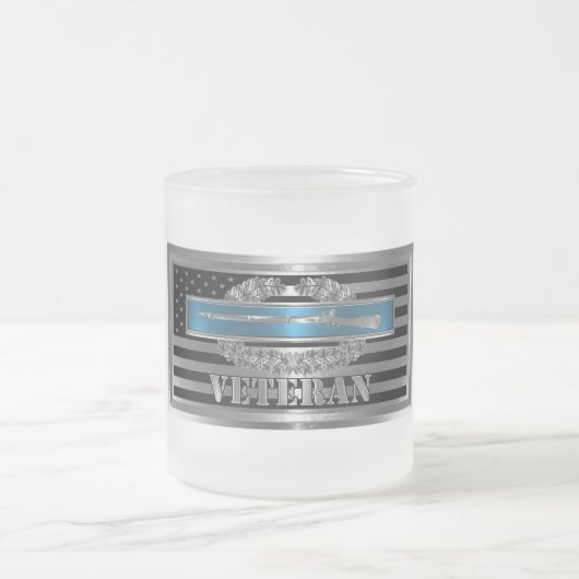 CIB Combat Veteran Combat Infantryman Badge Matglas Koffiemok (Center)