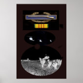 CIB- en Vietnam-dienst Ribbon-poster Poster (Voorkant)