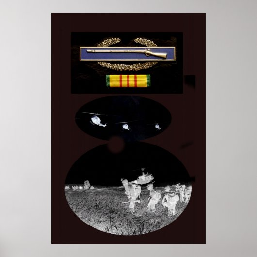 CIB- en Vietnam-dienst Ribbon-poster Poster (Voorkant)