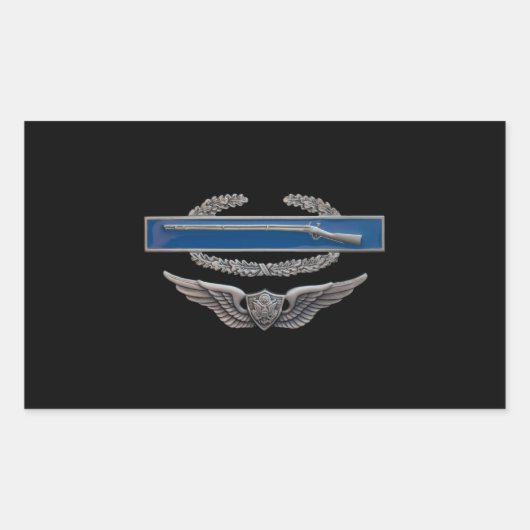 CIB-luchtvaart Rechthoekige Sticker (Voorkant)