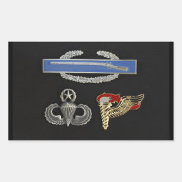 CIB Master Airborne Pathfinder Rechthoekige Sticker