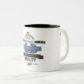 "CIB - The Original Badass"-Mokken Tweekleurige Koffiemok (Voorkant rechts)