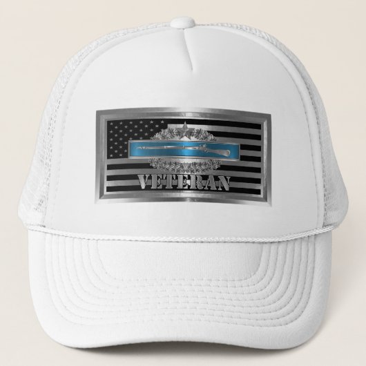 CIB Veteran met Combat Star Trucker Pet (Voorkant)