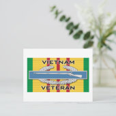 CIB Vietnam Veteraan Briefkaart (Staand voorkant)