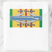 CIB Vietnam Veteraan Rechthoekige Sticker (Tas)