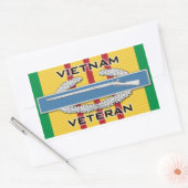 CIB Vietnam Veteraan Rechthoekige Sticker (Envelop)