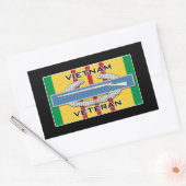 CIB Vietnam Veteraan Rechthoekige Sticker (Envelop)