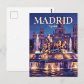 Cibeles-fontein Spanje Briefkaart (Voorkant / Achterkant)