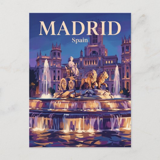 Cibeles-fontein Spanje Briefkaart (Voorkant)