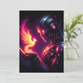 Ciber Futuristische Robot Phoenix Vuur Geest Aankondiging (Staand voorkant)