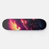 Ciber Futuristische Robot Phoenix Vuur Geest Persoonlijk Skateboard (Horizontaal)