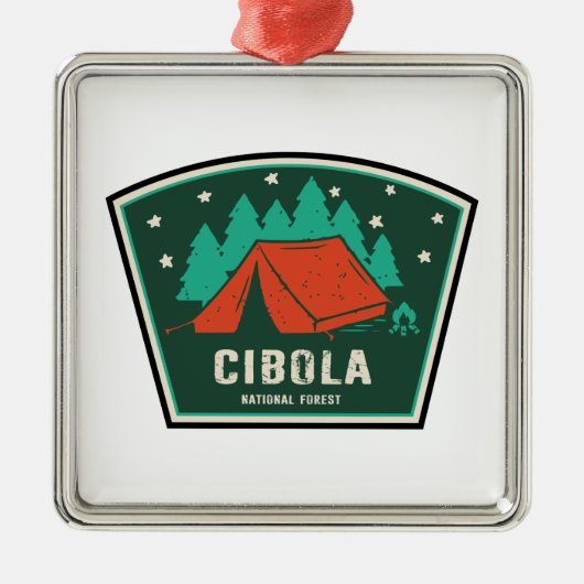 Cibola National Forest Camping Metalen Ornament (Voorkant)