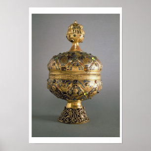 Ciborium, gemaakt in Limoges door G. Alpais voor d Poster