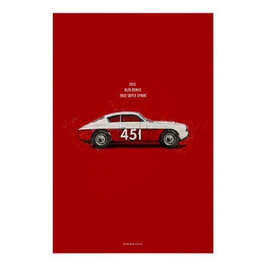 CiC Alfa Romeo 1900 Super Sprint Perfect Poster (Voorkant)
