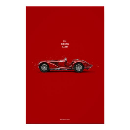 CiC Alfa Romeo 8C Perfect Poster (Voorkant)