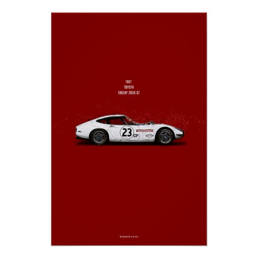 CiC Shelby Toyota 2000GT Perfect Poster (Voorkant)