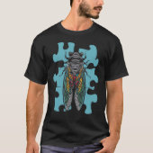 Cicada 2024 Cicada Broods XIX en XII Autisme Gift T-shirt (Voorkant)