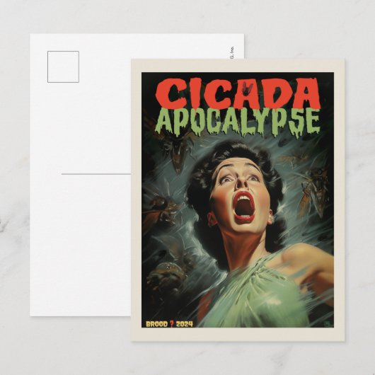Cicada Apocalypse 2024 Briefkaart (Voorkant / Achterkant)