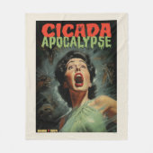 Cicada Apocalypse 2024 Fleece Deken (Voorkant)