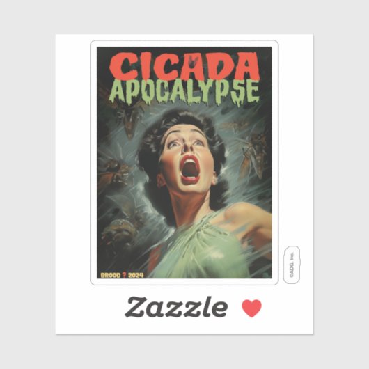 Cicada Apocalypse 2024 Sticker (Vel)