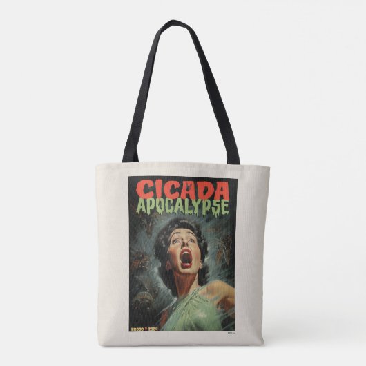 Cicada Apocalypse 2024 Tote Bag (Achterkant)