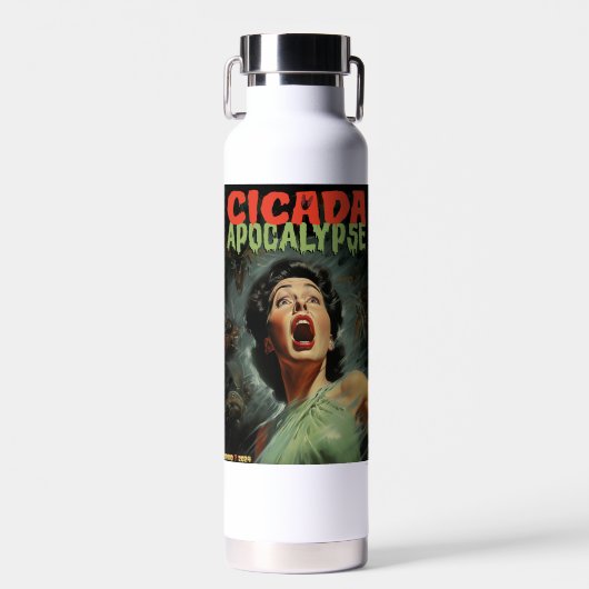 Cicada Apocalypse 2024 Waterfles (Voorkant)
