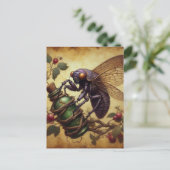 Cicada Briefkaart (Staand voorkant)