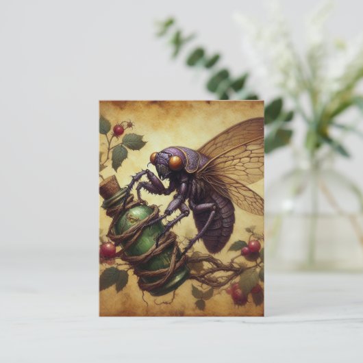 Cicada Briefkaart (Staand voorkant)