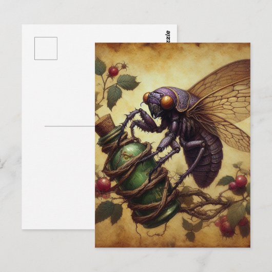 Cicada Briefkaart (Voorkant / Achterkant)