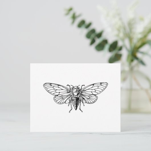 Cicada Briefkaart (Staand voorkant)