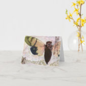 Cicada-briefkaart Kaart (Gele Bloem)