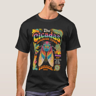 Cicada Brood XIV Zomer 2025 Reünie Tour Zwerm CI T-shirt