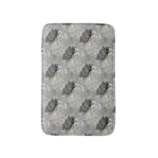 Cicada Bug Animal Natuur Patroon Badmat (Voorkant Verticaal)