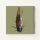 Cicada Bug Insect Foto Aangepast bericht Notitieboek (Achterkant)