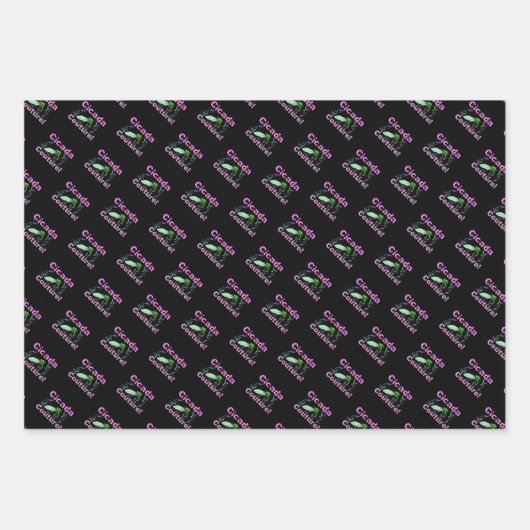 Cicada Bug - Schattigee insectenliefhebber Inpakpapier Vel (Voorkant 3)