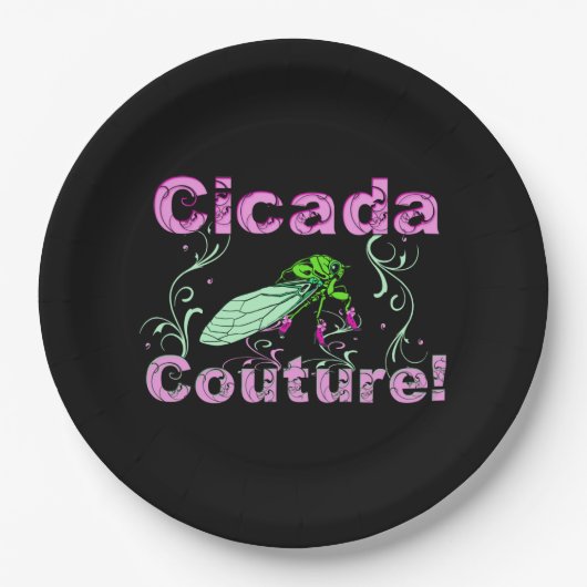Cicada Bug - Schattigee insectenliefhebber Papieren Bordje (Voorkant)