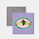 Cicada Bugs Insect Zomertour Emergence Camping Magneet (Voorkant / Achterkant)