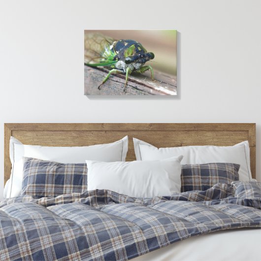 Cicada Canvas Afdruk (Insitu (Slaapkamer))