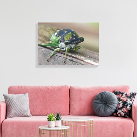 Cicada Canvas Afdruk (Insitu (Woonkamer))
