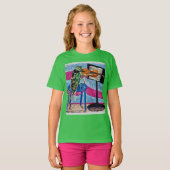 Cicada Cassandra speelt viool 🎻 T-shirt (Voorkant volledig)