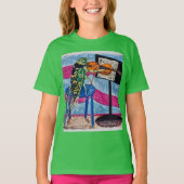 Cicada Cassandra speelt viool 🎻 T-shirt (Voorkant)