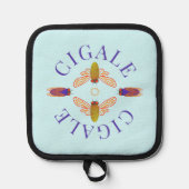 Cicada Cigale Pannenlap (Voorkant)