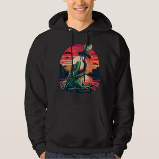 Cicada Comeback Tour Funny Frog Catching Cicada F Hoodie