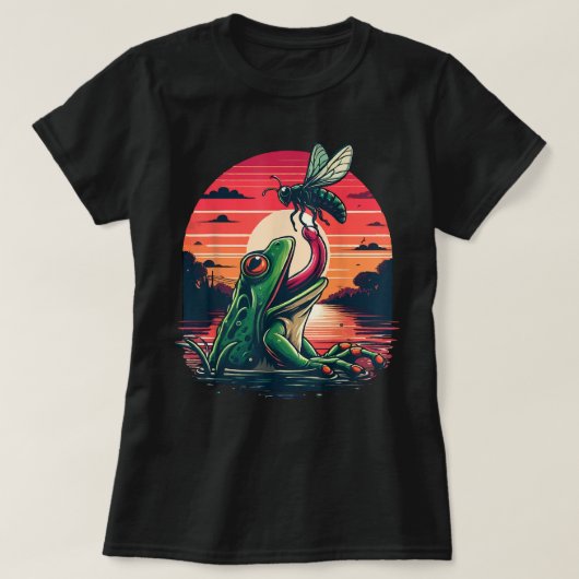 Cicada Comeback Tour Funny Frog Catching Cicada F T-shirt (Design voorkant)